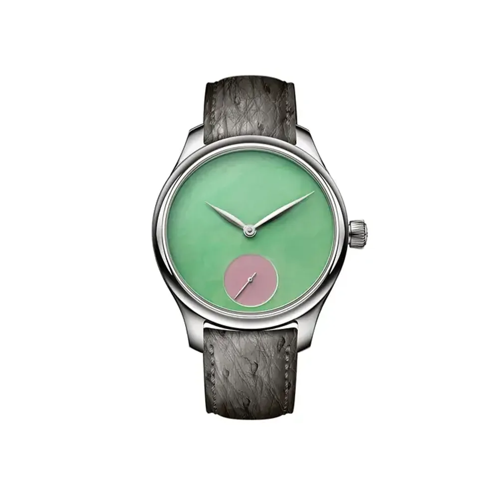 H. Moser & Cie. Endeavour Small Seconds Concept POP Burmese jade and pink opal