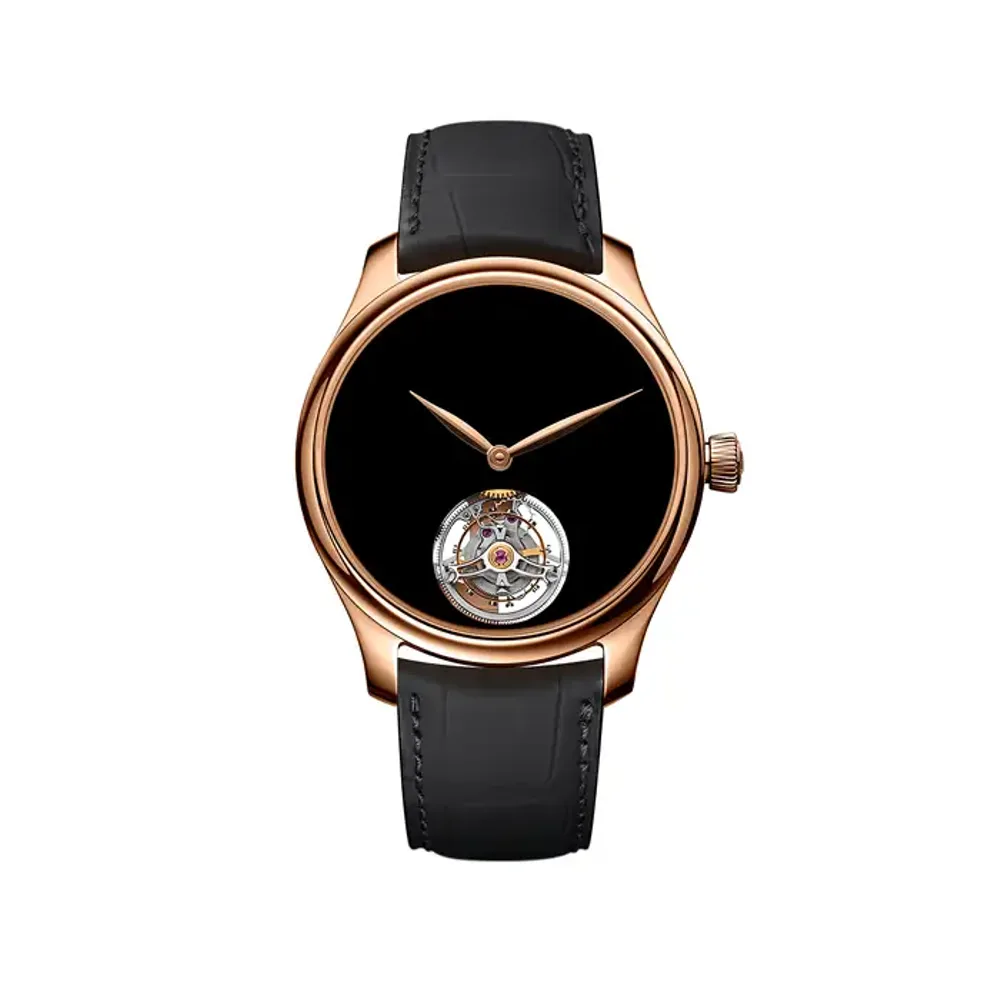 H. Moser & Cie. Endeavour Tourbillon Concept Vantablack®, Steel · 40 mm