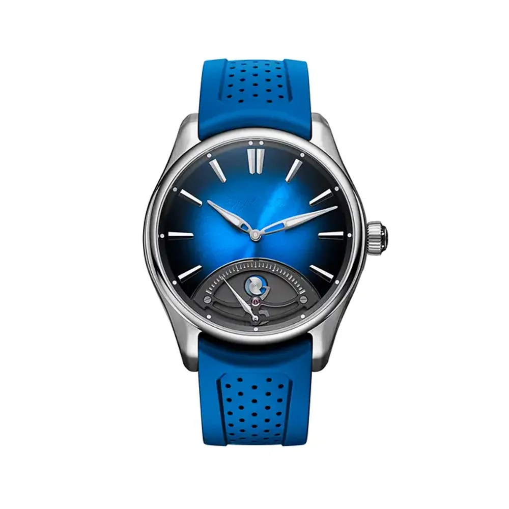 H. Moser & Cie. Pioneer Retrograde Seconds Midnight Blue