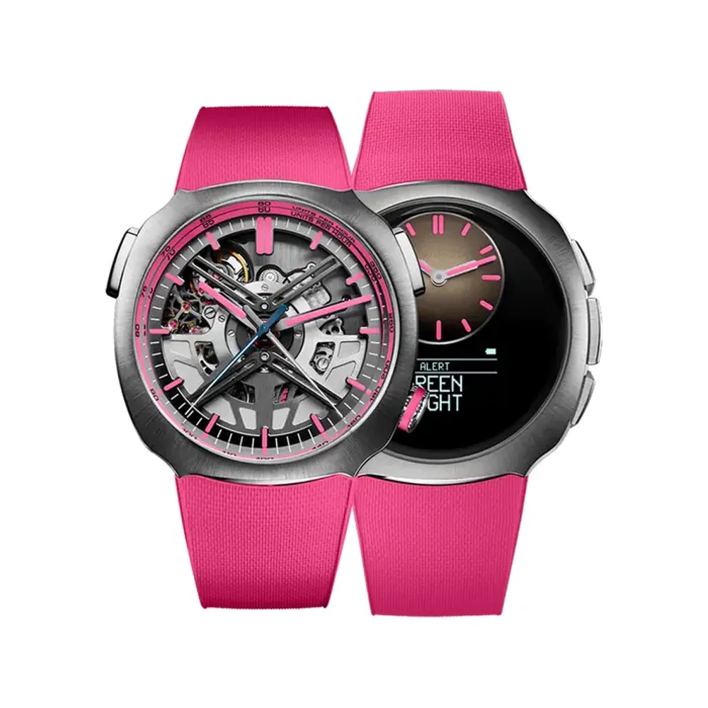 H. Moser & Cie. Streamliner Alpine Drivers And Mechanics Pink Editions