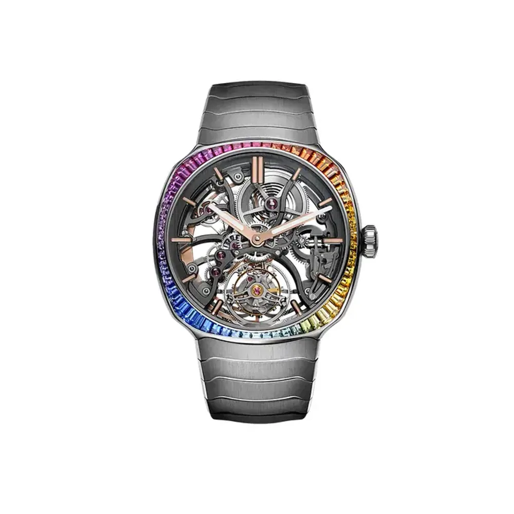 H. Moser & Cie. Streamliner Tourbillon Skeleton Rainbow