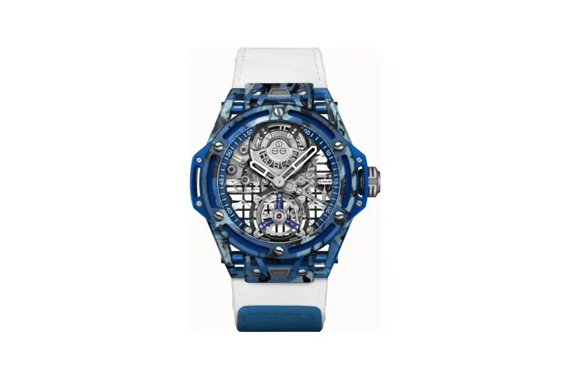 Hublot Big Bang Tourbillon Novak Djokovic Goat Edition Blue 44 mm
