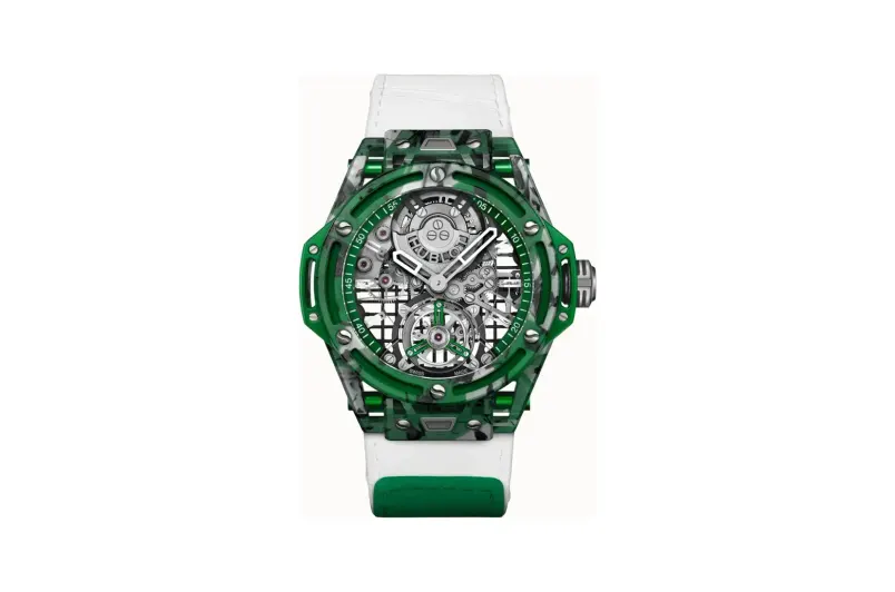 Hublot Big Bang Tourbillon Novak Djokovic Goat Edition Green 44 mm