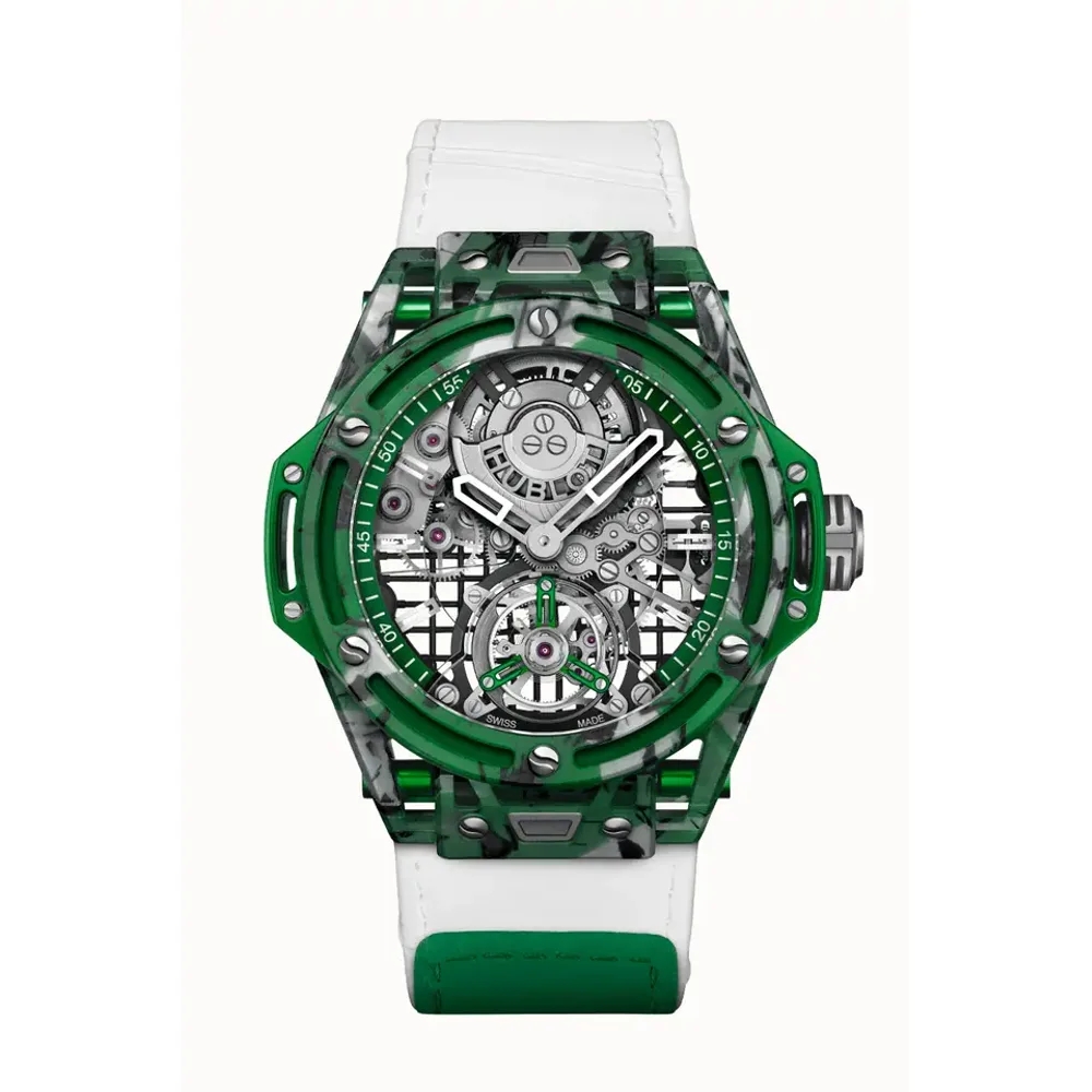 Hublot Big Bang Tourbillon Novak Djokovic Goat Edition Green 44 mm