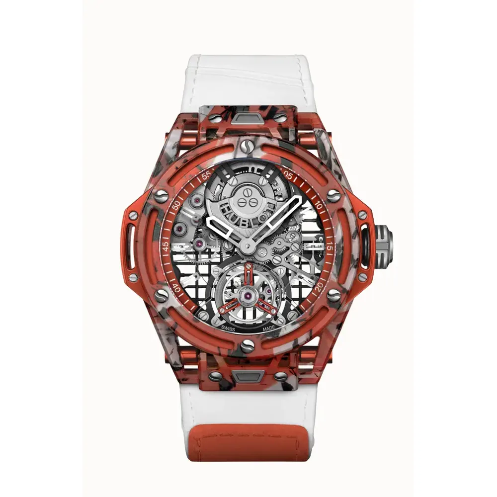 Hublot Big Bang Tourbillon Novak Djokovic Goat Edition Orange 44 mm
