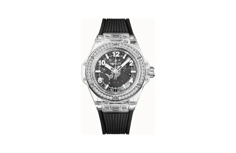 Hublot Big Bang One Click Sapphire Diamonds Black Dial 39 mm