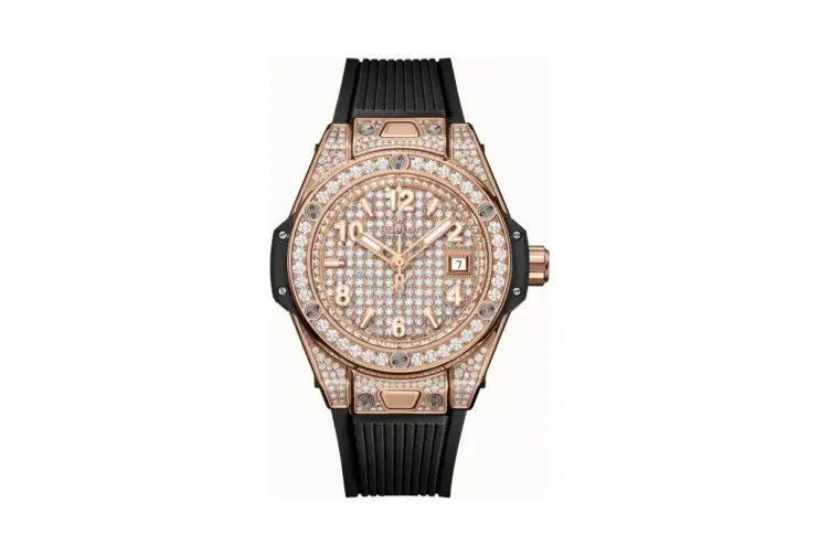 Hublot Big Bang One Click King Gold Full Pavé 33 mm