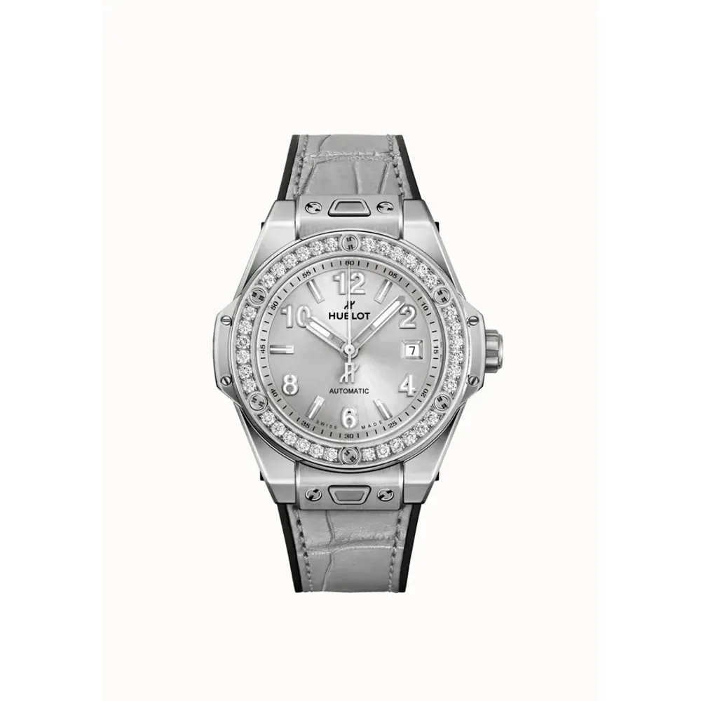 Hublot Big Bang One Click Monochrome Steel Diamonds 33 mm