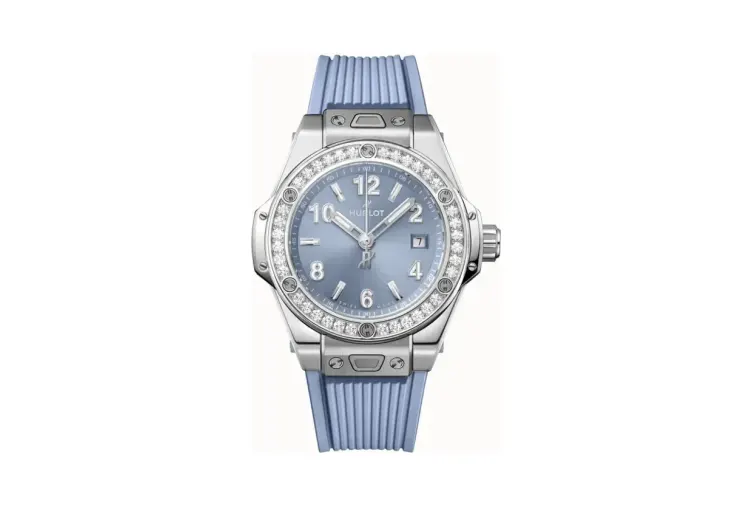 Hublot Big Bang One Click Steel Coal Blue Diamonds 33 mm