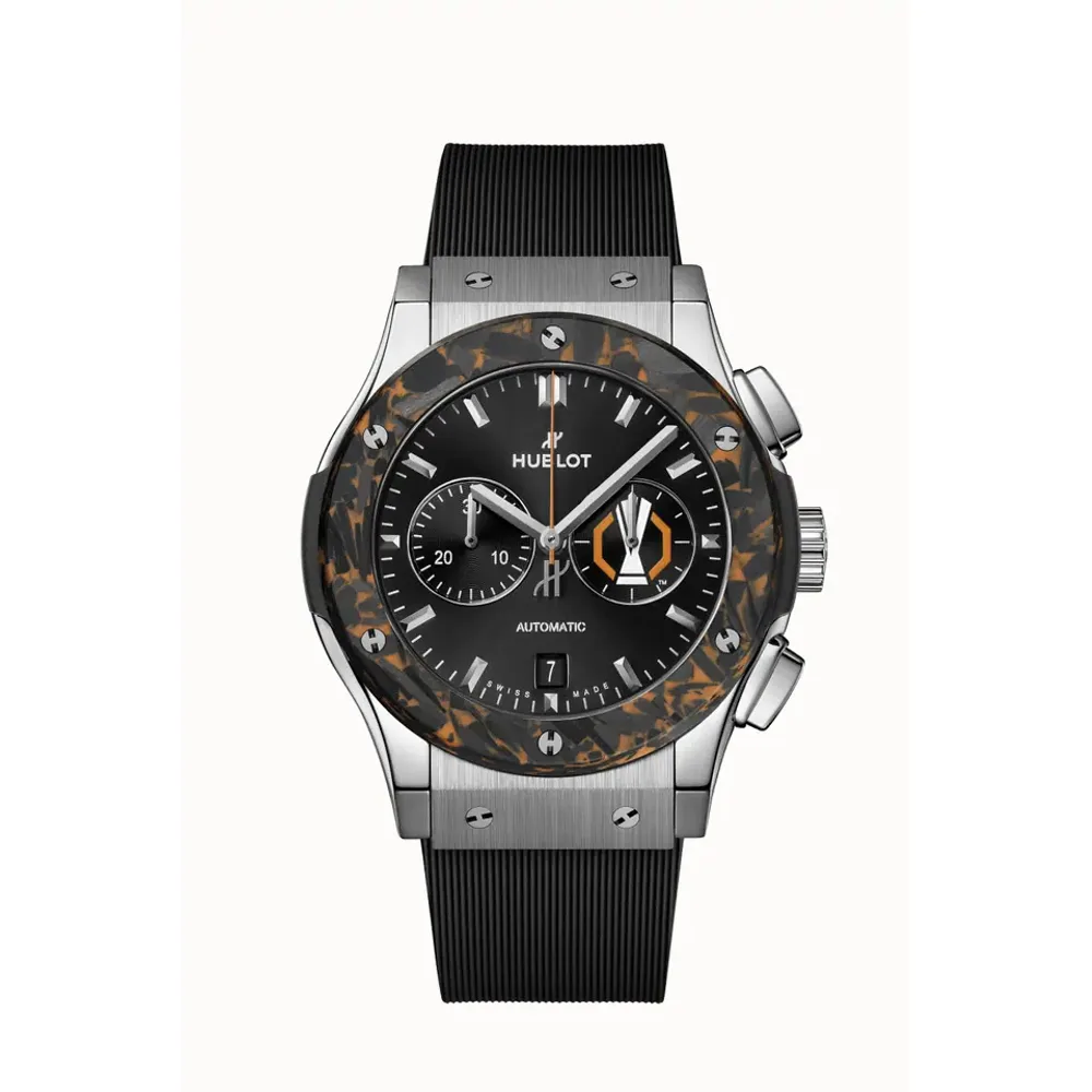 Hublot Classic Fusion Chronograph UEFA Europa League Titanium Carbon 42 mm