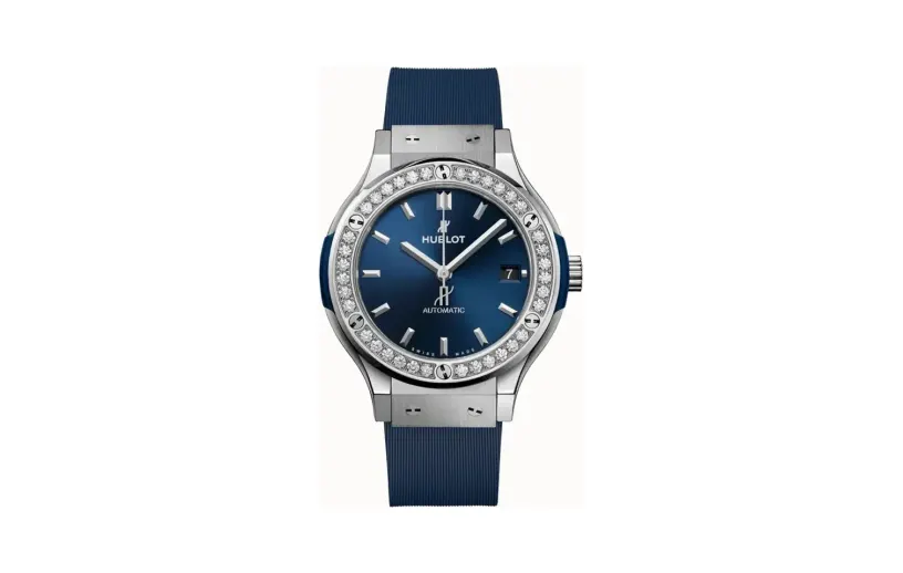 Hublot Classic Fusion Titanium Blue Diamonds 38 mm