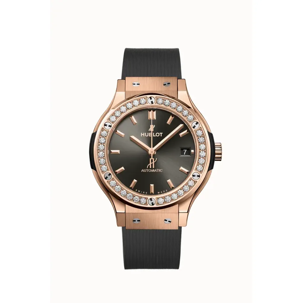 Hublot Classic Fusion Racing Grey King Gold Diamonds 38 mm