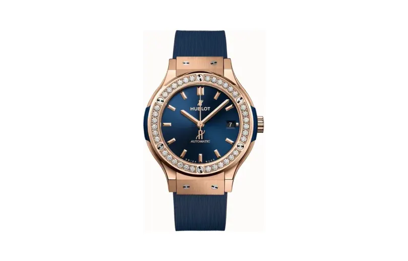 Hublot Classic Fusion King Gold Blue Diamonds 38 mm