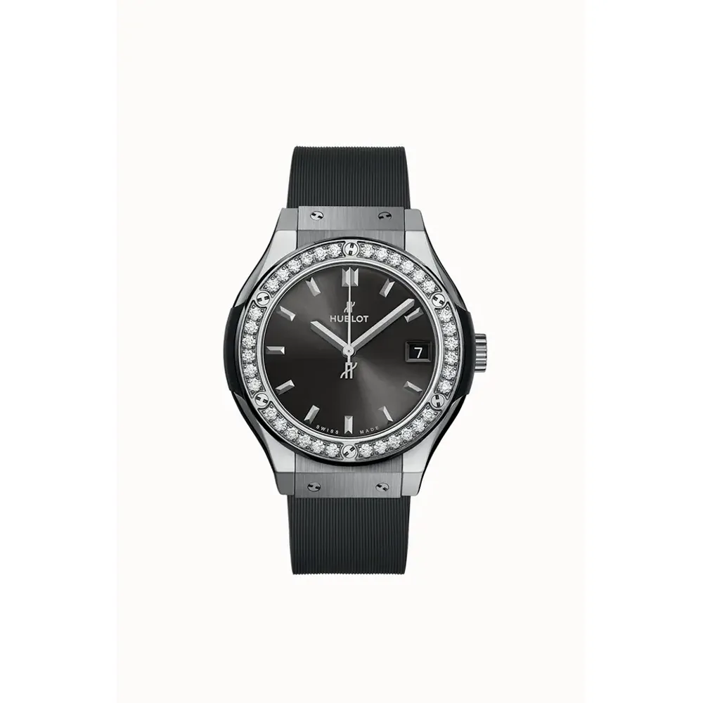 Hublot Classic Fusion Racing Grey Titanium Diamonds 33 mm