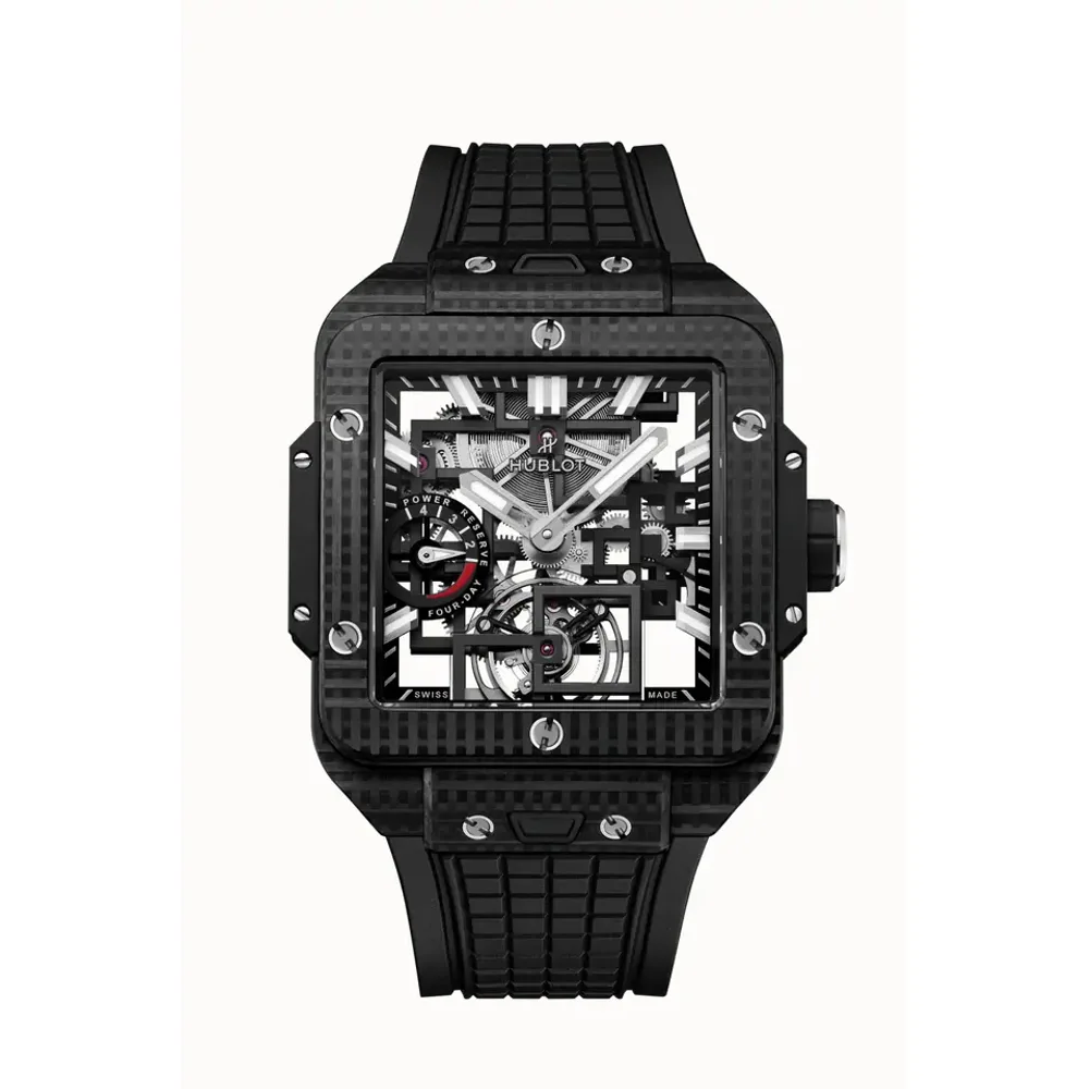 Hublot Square Bang Tourbillon 4-Day power Reserve 3D Carbon 42 mm