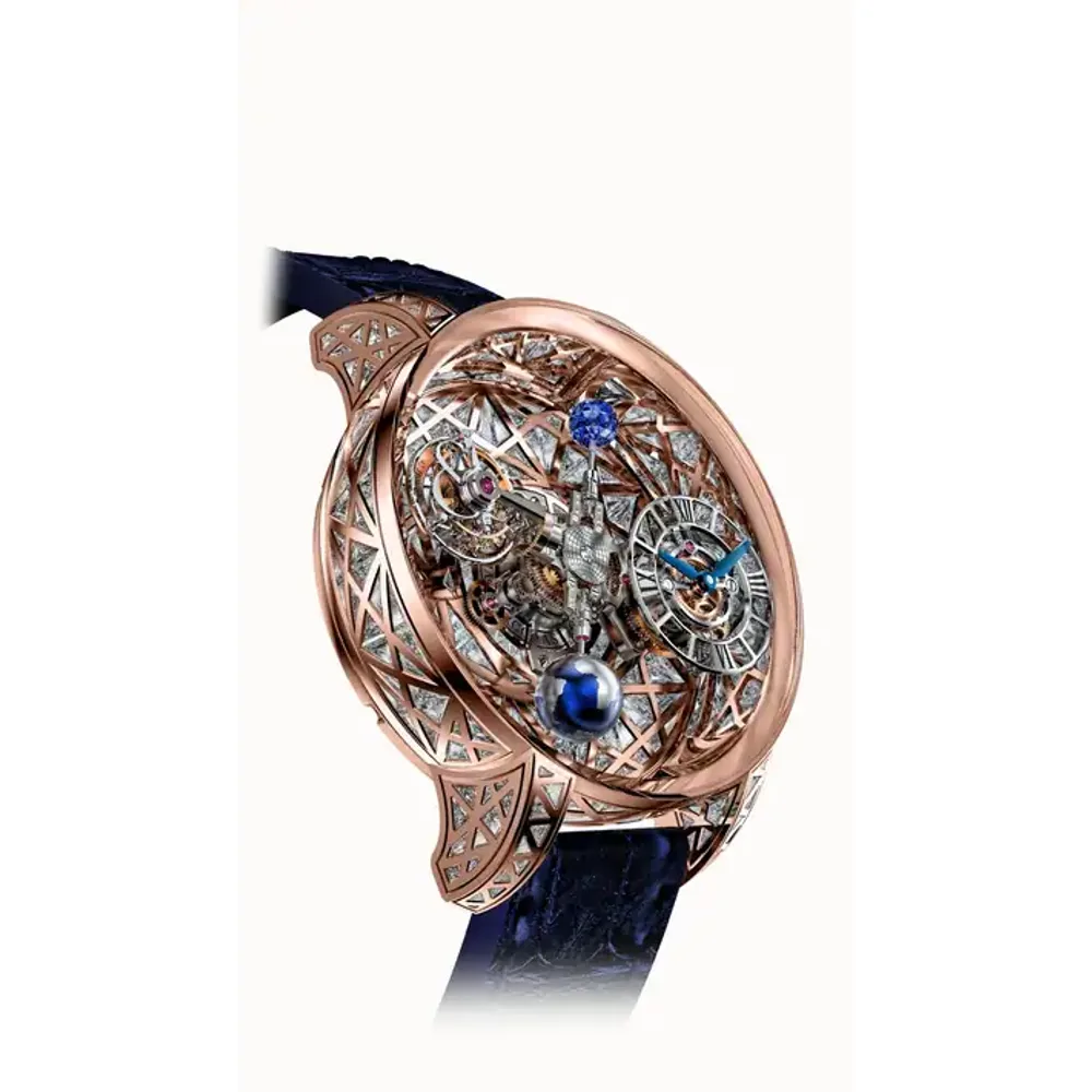 Jacob & Co. Astronomia Tourbillon Baguette — Meteorite White Diamonds
