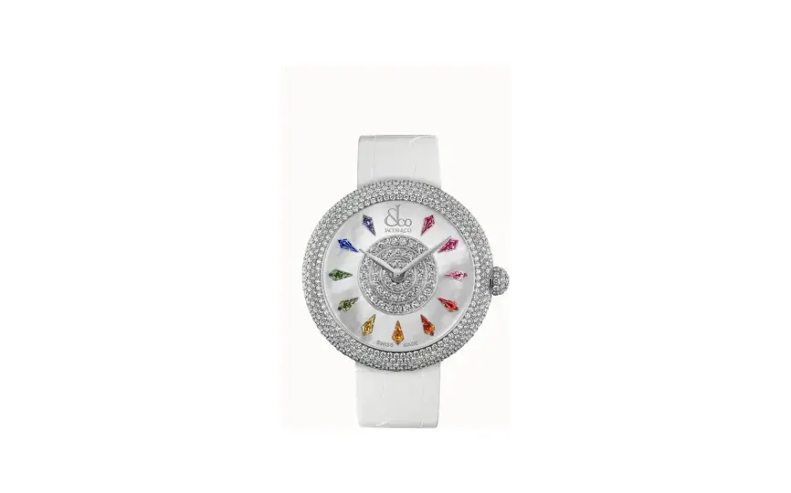 Jacob & Co. Brilliant — Pave-set, Multicolored Sapphires in Stainless Steel