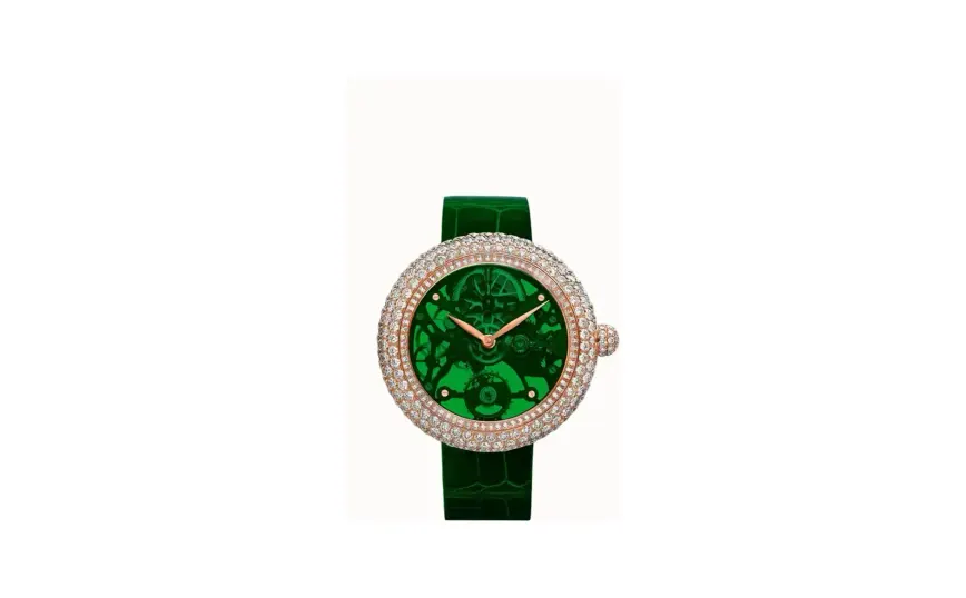 Jacob & Co. Brilliant Skeleton Northern Lights — Rose Gold, Green