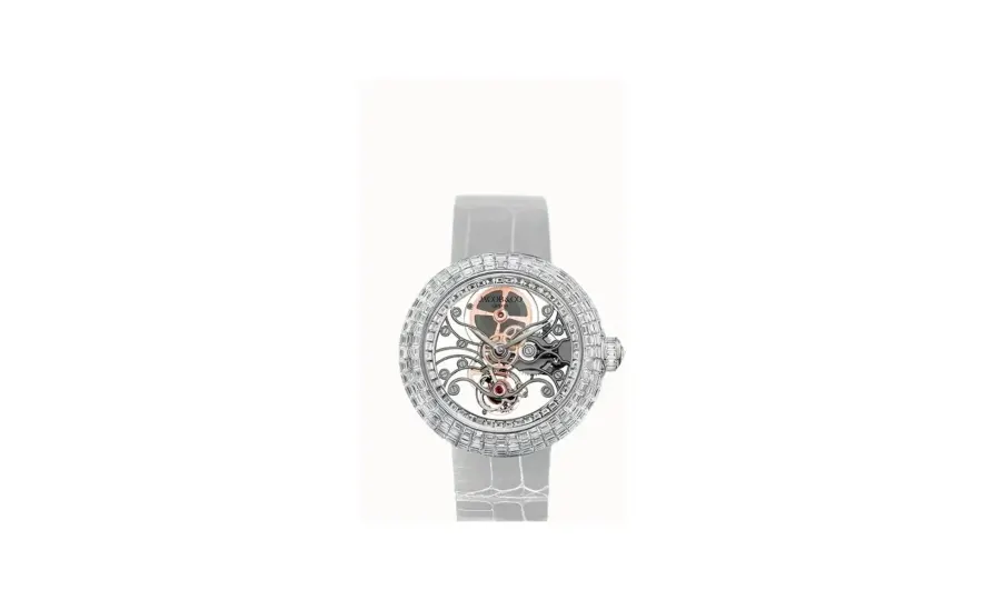 Jacob & Co. Brilliant Skeleton Baguette — White Gold White Diamonds