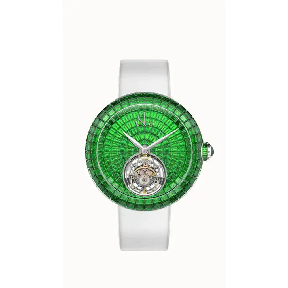 Jacob & Co. Brilliant Flying Tourbillon — Tsavorites (White Gold)