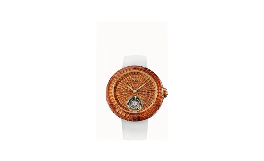 Jacob & Co. Brilliant Flying Tourbillon — Orange Sapphires (Rose Gold)