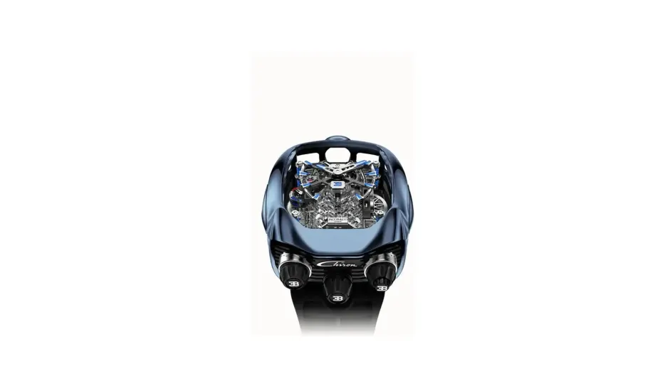 Jacob & Co. Bugatti Chiron Tourbillon — Blue Titanium