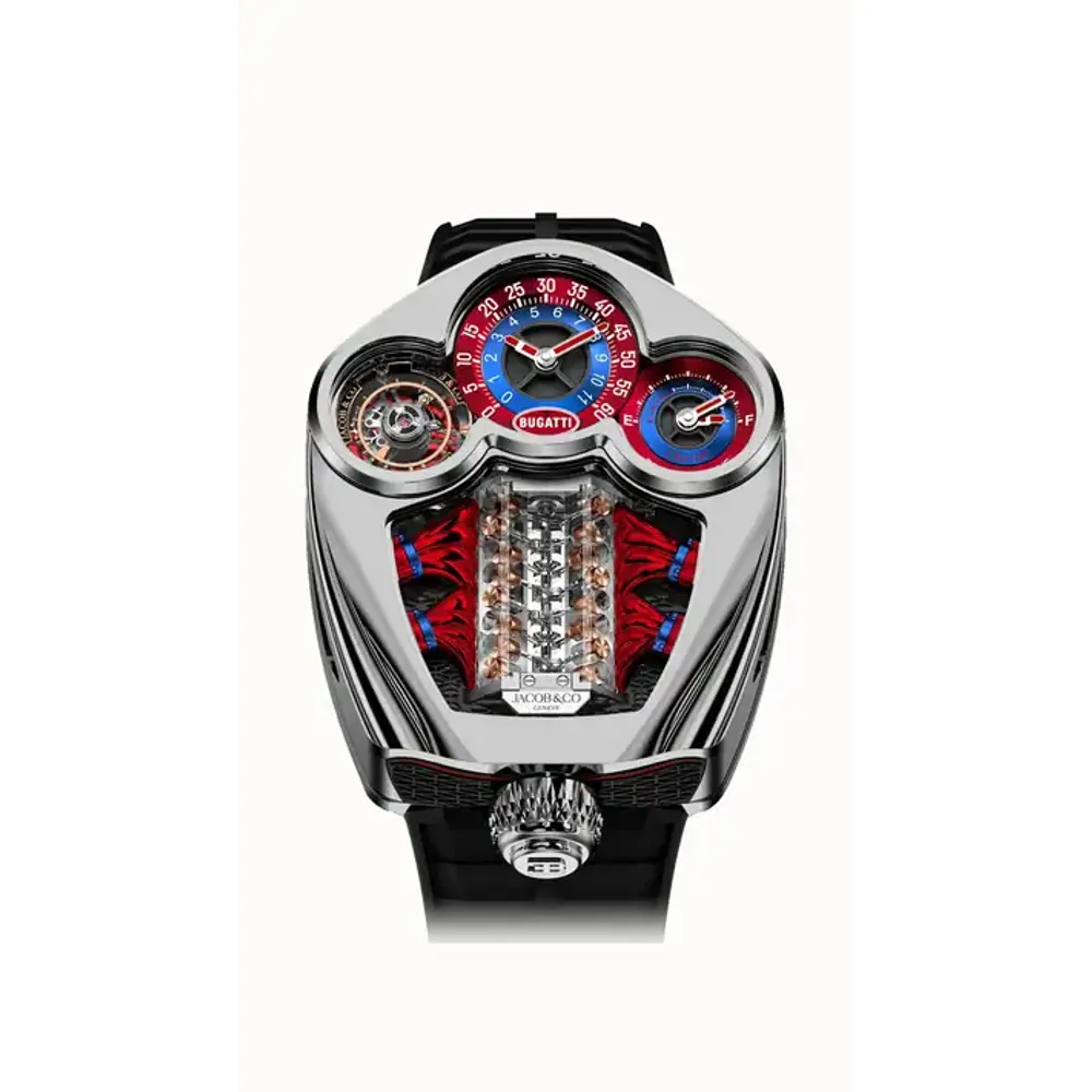 Jacob & Co. Bugatti Tourbillon — Polished Titanium