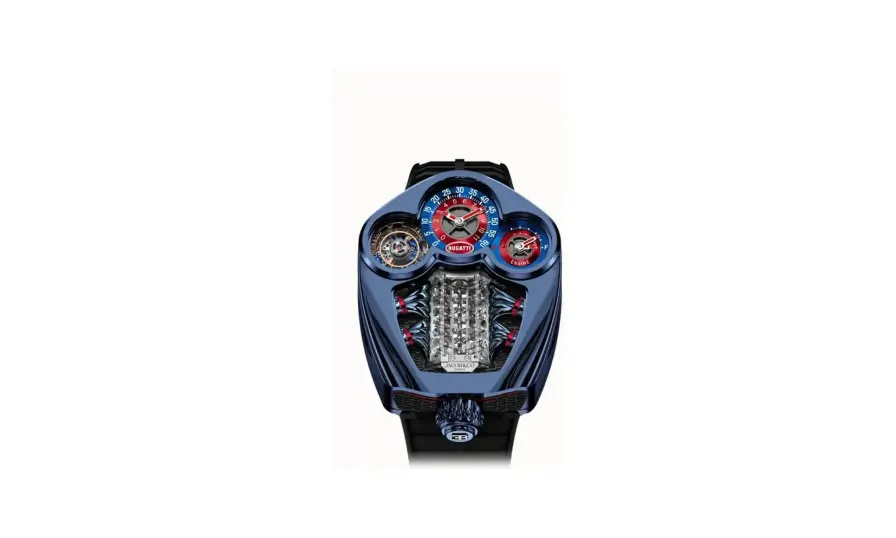 Jacob & Co. Bugatti Tourbillon — Blue PVD Titanium