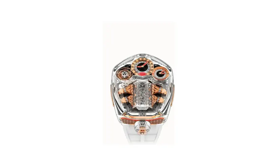 Jacob & Co. Bugatti Tourbillon Sapphire Crystal — Clear