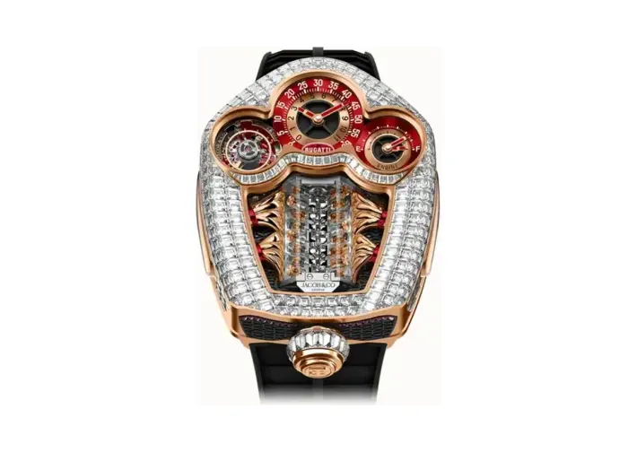 Jacob & Co. Bugatti Tourbillon Baguette — Rose Gold