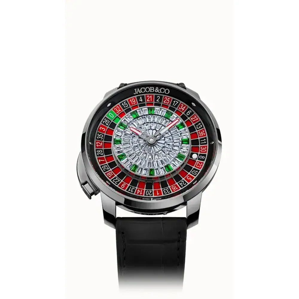 Jacob & Co. Casino Tourbillon — White Gold Baguette