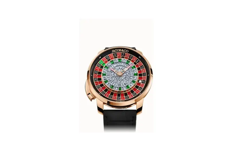 Jacob & Co. Casino Tourbillon — Rose Gold Baguette