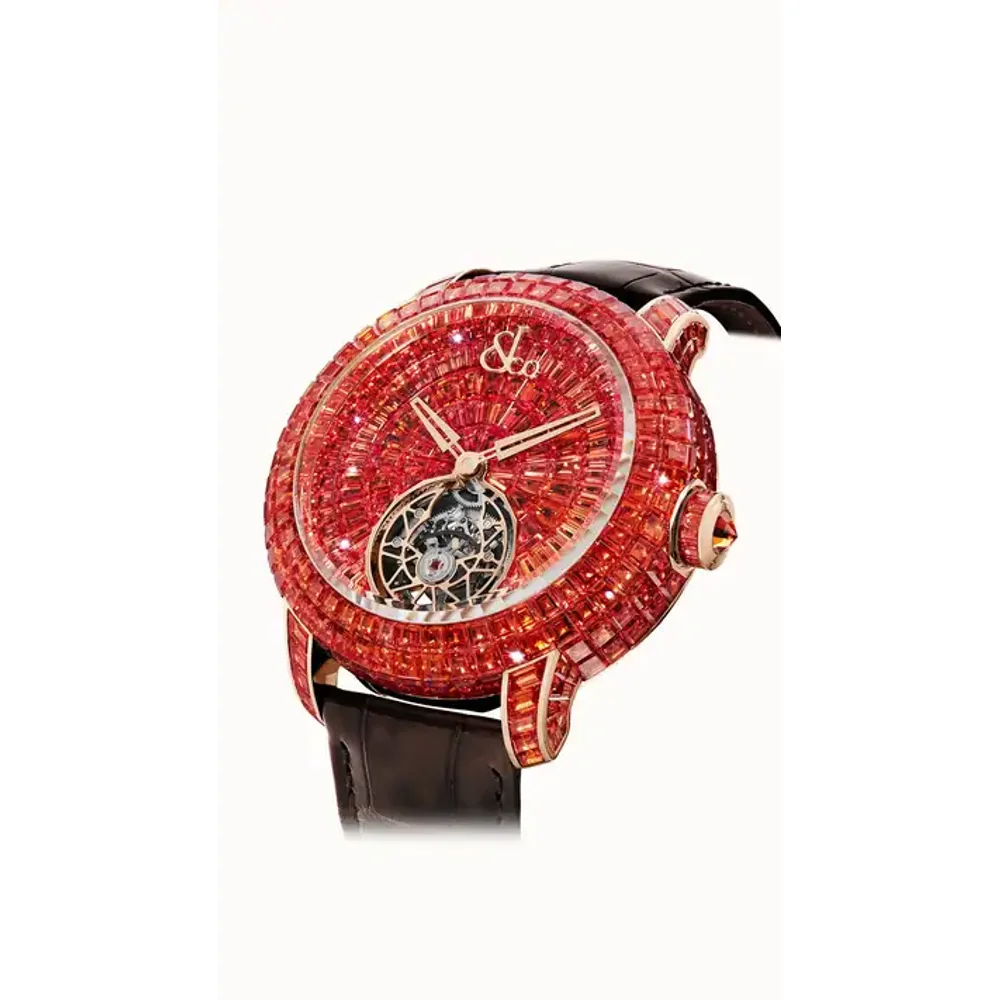 Jacob & Co. Caviar Tourbillon — Orange Sapphires