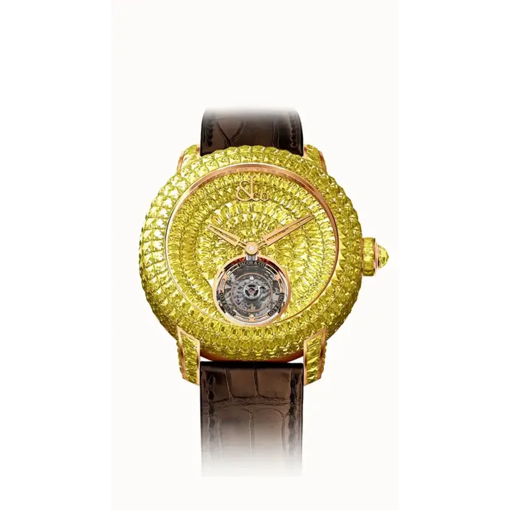 Jacob & Co. Caviar Tourbillon — Yellow Sapphire Angel Cut