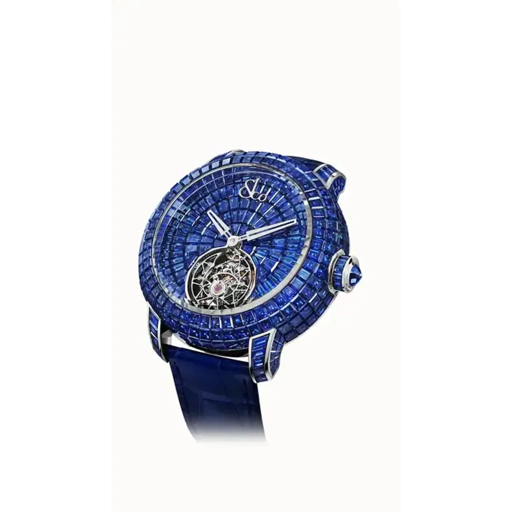Jacob & Co. Caviar Tourbillon — Blue Sapphires 44mm