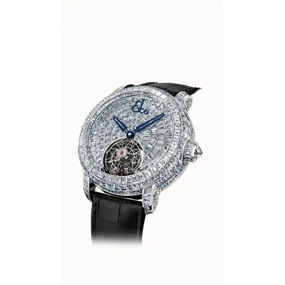 Jacob & Co. Caviar Tourbillon — White Diamonds 44mm