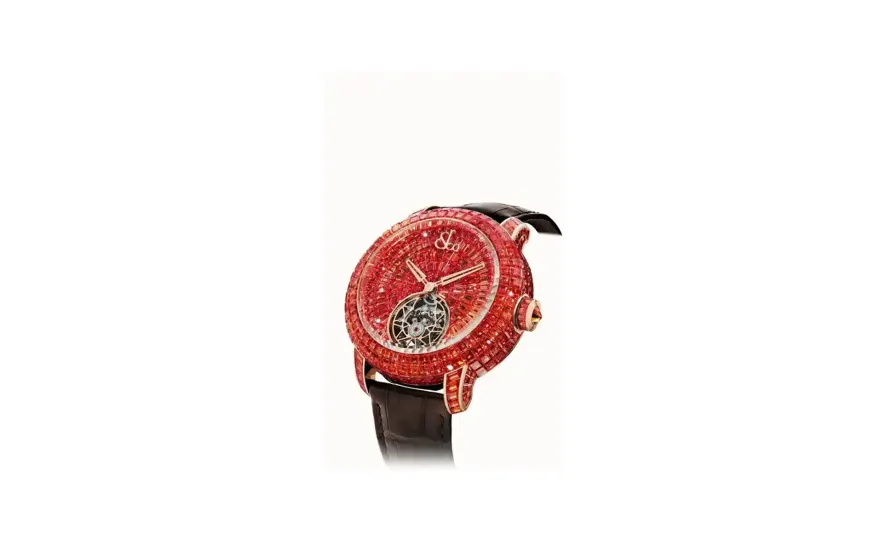 Jacob & Co. Caviar Tourbillon — Orange Sapphires 44mm