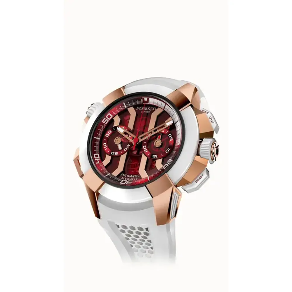 Jacob & Co. Epic X Chrono 47MM — Rose Gold (Red)