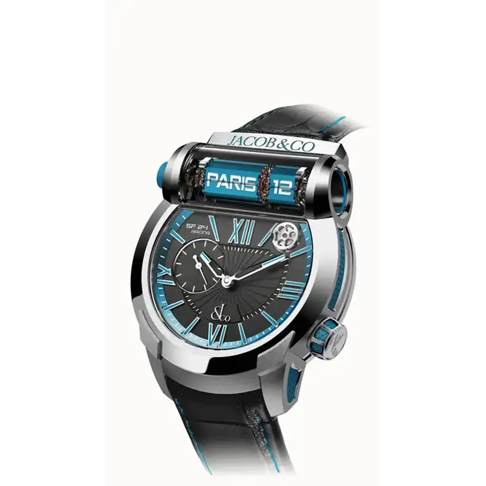 Jacob & Co. Epic SF24 — Titanium, Blue