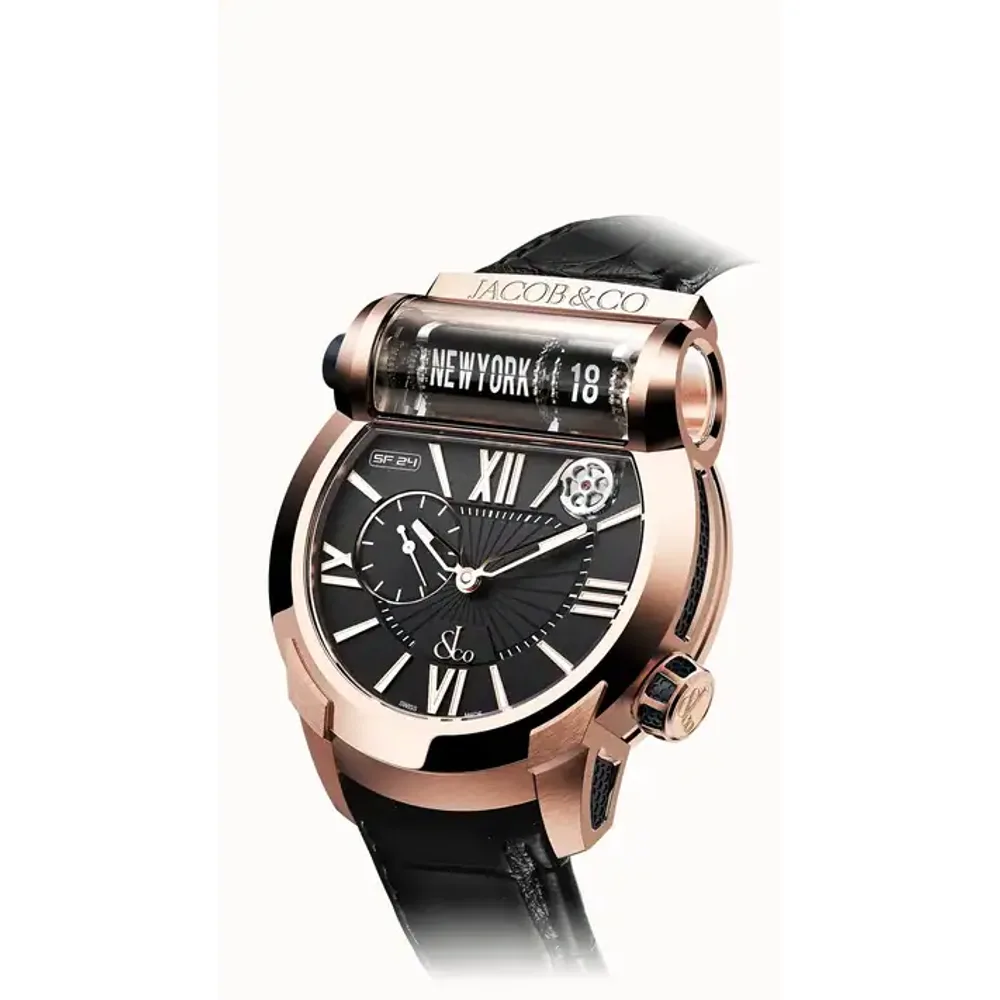 Jacob & Co. Epic SF24 — Rose Gold, Black Dial