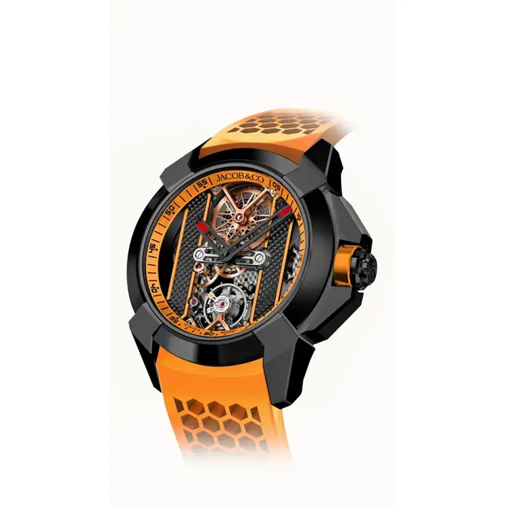 Jacob & Co. Epic X Bridges — Black Steel (Orange)