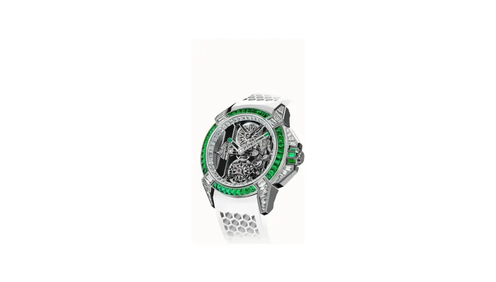 Jacob & Co. Epic X Tourbillon Baguette — Sandawana Emeralds