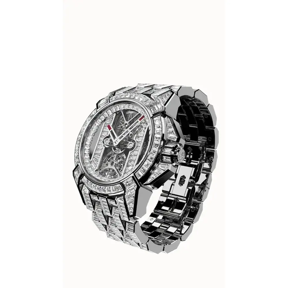 Jacob & Co. Epic X Tourbillon Baguette — White Gold