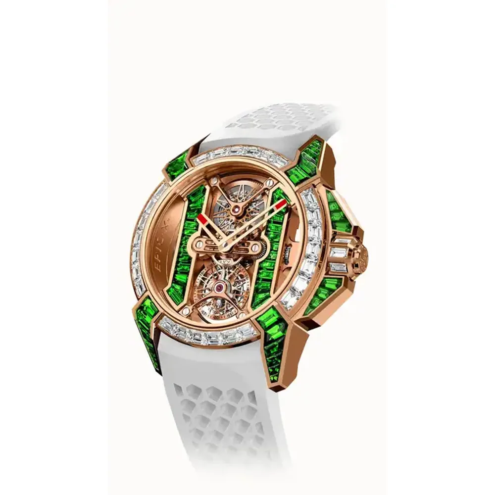 Jacob & Co. Epic X Tourbillon Baguette — Tsavorites
