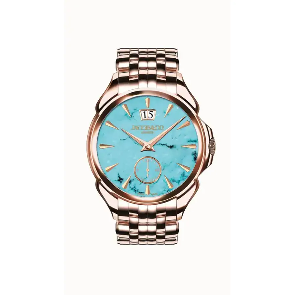 Jacob & Co. Palatial Classic — Rose Gold Bracelet (Turquoise)