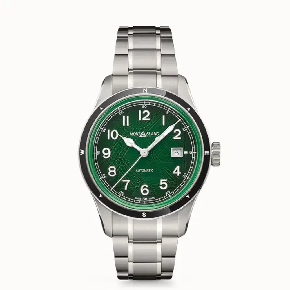 Montblanc 1858 Automatic Date 0 Oxygen, Steel - Ceramic - Green