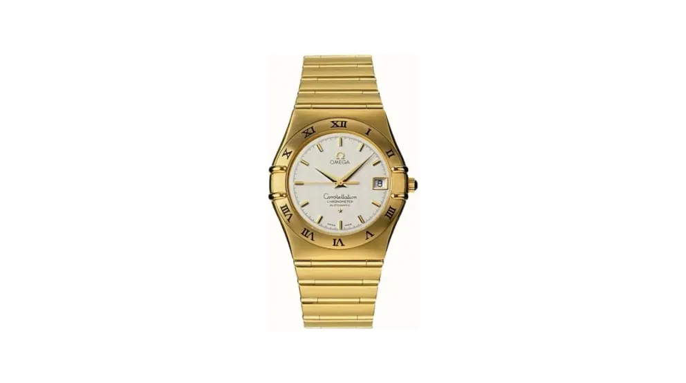 Omega Constellation Automatic 35.5 '95 Yellow Gold / Silver