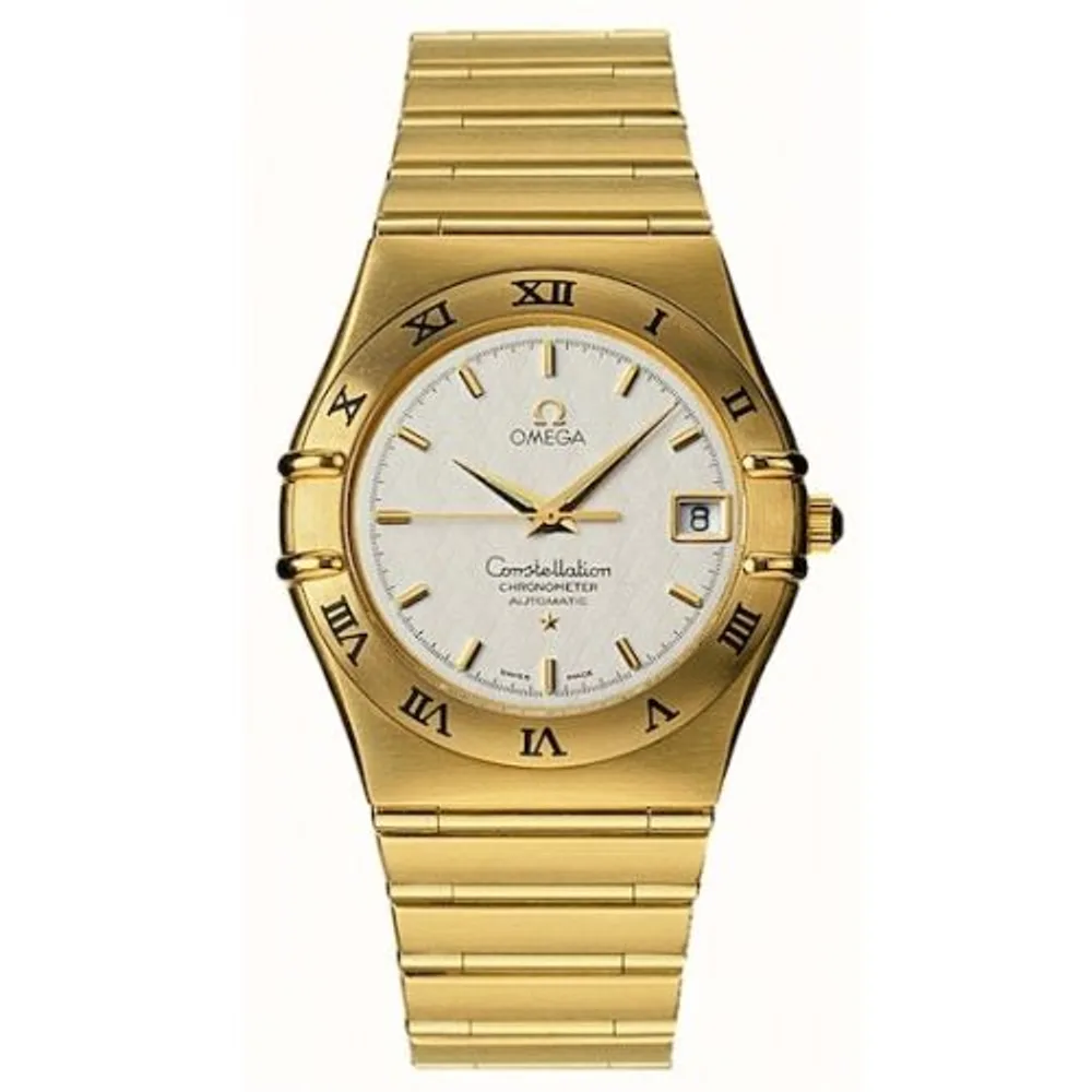 Omega Constellation Automatic 35.5 '95 Yellow Gold / Silver