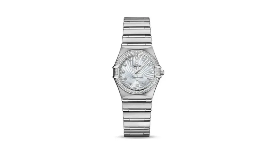 Omega Constellation Quartz 25.5 Stainless Steel / Diamond / MOP / 160 Years