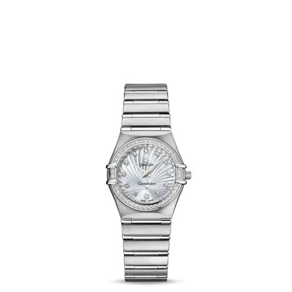 Omega Constellation Quartz 25.5 Stainless Steel / Diamond / MOP / 160 Years